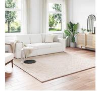 vidaXL Tapis de surface SIROLO carré beige 240 x 240 cm polyester 42022748