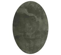 vidaXL Tapis de Surface HUARTE Vert forêt 160 x 230 cm 100% Polyester, Couloir, Ovale, Moderne, Tapis Anti-Dérapant, Pliable, Polyester Résistant, Lavable en Machine, Doux sous Les Pieds