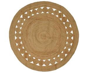 vidaXL Tapis de Surface Naturel Ø 210 cm Jute