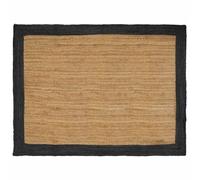 Vidaxl Tapis De Surface Naturel Et Gris Foncé 200 X 290 Cm Jute