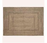 vidaXL Tapis de Zone Naturel et Noir 160 x 230 cm Jute