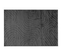 Vidaxl Tapis De Surface Palmeras Anthracite 170 X 120 Cm Polyester