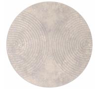 Vidaxl Tapis De Surface Rond Beige Ø 200 Cm