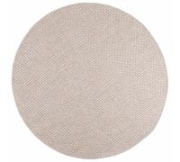 vidaXL Tapis de Surface Rond Crème Ø 120 CM, Tapis déco Chic, Tapis texturé pour l'hiver, Salon cocooning, Chambre Cosy, Confort à la Maison