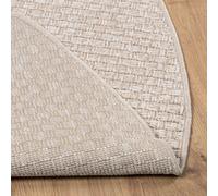 Vidaxl Tapis De Surface Rond Faro Crème Ø 160 Cm Polyester