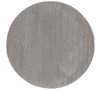 Vidaxl Tapis De Surface Rond Galati Gris Ø 120 Cm Polyester