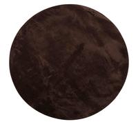 Vidaxl Tapis De Surface Rond Huarte Marron Ø 120 Cm Polyester