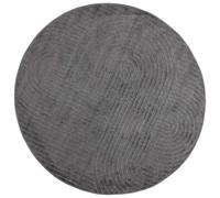 Vidaxl Tapis De Surface Rond Palmeras Anthracite Ø 160 Cm Polyester