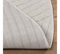 Vidaxl Tapis De Surface Rond Palmeras Crème Ø 120 Cm Polyester