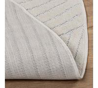 Vidaxl Tapis De Surface Rond Palmeras Crème Ø 200 Cm Polyester