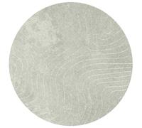 Vidaxl Tapis De Surface Rond Palmeras Vert Ø 120 Cm Polyester