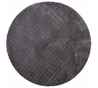 Vidaxl Tapis De Surface Rond Sirolo Anthracite Ø 120 Cm Polyester