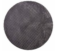 Vidaxl Tapis De Surface Rond Sirolo Anthracite Ø 160 Cm Polyester