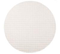 Vidaxl Tapis De Surface Rond Sirolo Crème Ø 200 Cm Polyester