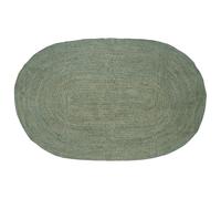 vidaXL Tapis de Surface Vert Olive 152 x 245 cm Jute, Tapis en Jute stylé, Moderne, Fait Main, Texture écolo, Accent déco pour Le Salon