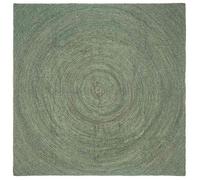 vidaXL Tapis de surface Vert olive 200 x 200 cm Jute 42010587