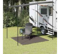 vidaXL Tapis de tente 250x250 cm Anthracite HDPE