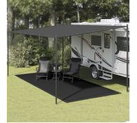 Tapis de Tente 250x550 cm Noir Auvent de Caravane Camping Extérieur vidaXL