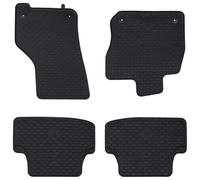 Vidaxl Tapis De Voiture 4 Pcs Noir Vw Golf Viii Mhev Caoutchouc