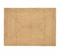 vidaXL Tapis de Zone Beige 120 x 170 cm Jute, Tapis en Jute Fait Main, Pliable, Style Rustique, déco écolo, entrée en Beige, Charme Polyvalent
