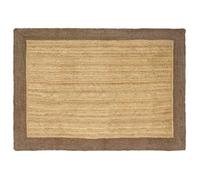 vidaXL Tapis de zone Gris 140 x 200 cm Jute 42010671