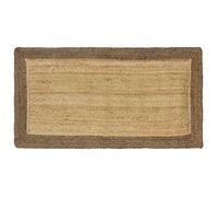vidaXL Tapis de zone Gris 60 x 110 cm Jute 42010658