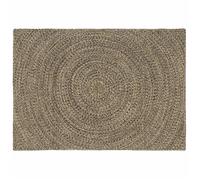 vidaXL Tapis de Zone Naturel et Noir 120 x 170 cm Jute