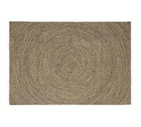 vidaXL Tapis de zone Naturel et noir 200 x 290 cm Jute 42010630