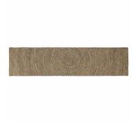 vidaXL Tapis de zone Naturel et noir 60 x 300 cm Jute 42010616