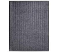 vidaXL Tapis d'entrée antidérapant anti-poussière PVC Gris 117x220 cm