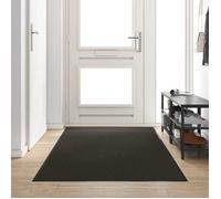 vidaXL Tapis d'entrée 120 x 300 cm Noir – Polyamide/PVC, antidérapant, absorbant