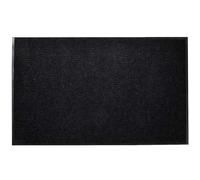 vidaXL Tapis d'entrée antidérapant en vinyle noir 90 x 60 cm