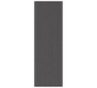 vidaXL Tapis d'entrée Noir et Gris 60 x 180 cm Polypropylène et PVC, Tapis d'entrée Moderne, rectangulaire, antidérapant pour Le Salon, extérieur ou Foyer, Super déco!