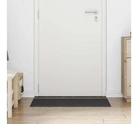 vidaXL Tapis d'entrée Noir 60 x 90 cm Polypropylène, Tapis d'entrée élégant pour Salon, Tapis Moderne rectangulaire, déco de Sol Chic, Couloir Design