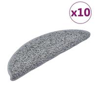 Vidaxl Tapis D'escalier 10 Pcs 56x20 Cm Gris