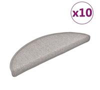 Vidaxl Tapis D'escalier 10 Pcs 56x20 Cm Taupe