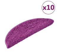Vidaxl Tapis D'escalier 10 Pcs 56x20 Cm Violet