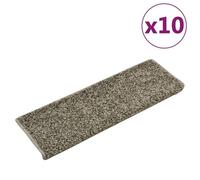 Vidaxl Tapis D'escalier 10 Pcs 65x25 Cm Gris