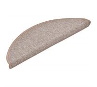 Tapis D'escalier 15 Pcs Marron Clair 56x17x3 Cm