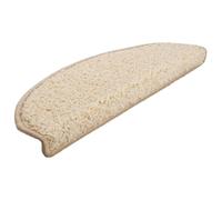 15x Tapis d'Escalier Tapis de Marche d'Escalier Protection d'Escalier Surface Antidérapante Intérieur Maison Crème 65x21x4 cm 133904