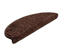 15 Pcs Tapis D'escalier Marron 65 X 25 Cm