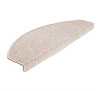 vidaXL Tapis d'escalier 15 pièces Taupe 65 x 24 x 4 cm