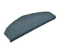 vidaXL Tapis d'escalier 15 pièces 65 x 24 x 4 cm Vert foncé Demi-Rond Grand