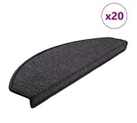 Vidaxl Tapis D'escalier 20 Pcs Anthracite 65x24x4 Cm