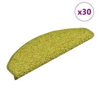 Vidaxl Tapis D'escalier 30 Pcs 65x21x4 Cm Vert Demi-Rond Grand