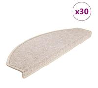 Vidaxl Tapis D'escalier 30 Pcs Taupe 65x24x4 Cm