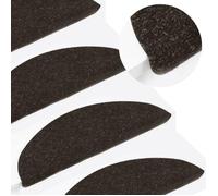 vidaXL Tapis d'escalier auto-adhésifs 10 pcs Anthracite 65x22,5x3,5 cm