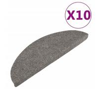 Vidaxl Tapis D'escalier Auto-Adhésifs 10 Pcs Gris 56x17x3 Cm