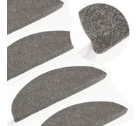 Vidaxl Tapis D'escalier Auto-Adhésifs 10 Pcs Gris 65x22,5x3,5 Cm