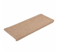 vidaXL Tapis d'escalier auto-adhésifs 15 pcs antidérapants 65×24,5×3,5 cm Beige